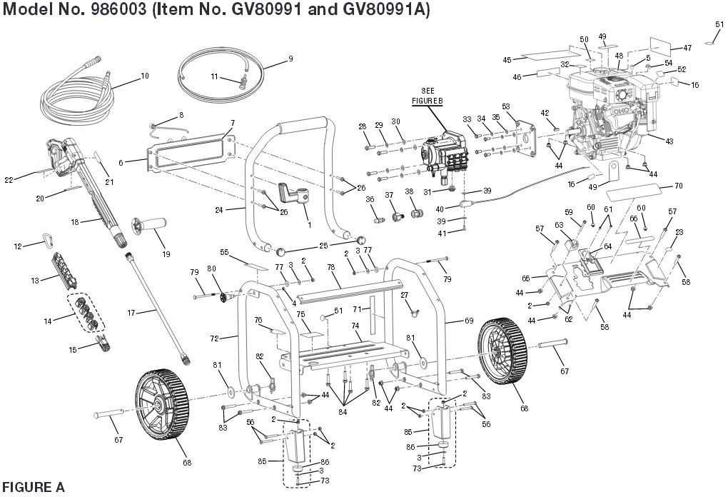 Gravely Pressure Washer Model 986003